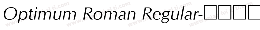 Optimum Roman Regular字体转换